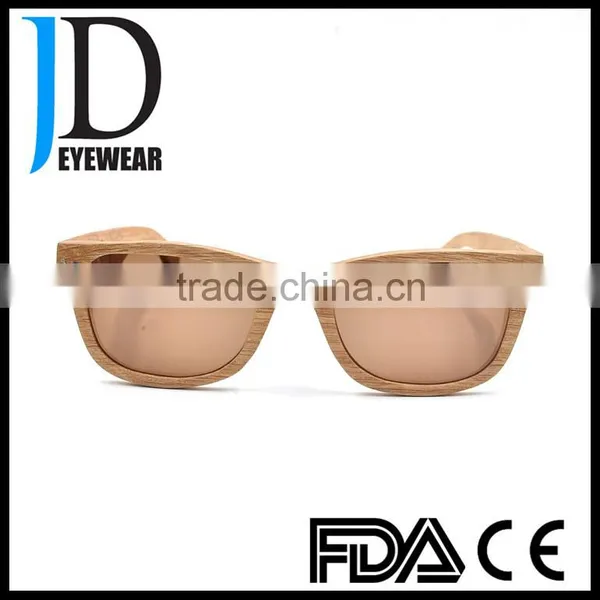 Travel Natural Burned Logo Wood Sunglasses Handmade Hinge Wood Sunglasses