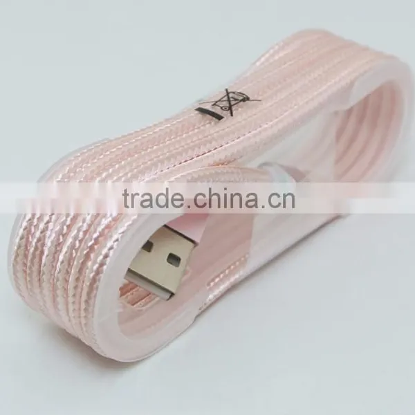 Metal Nylon Woven USB Cable With Blister for I6 Usb Cable Bulk for Iphone 7 photo-3