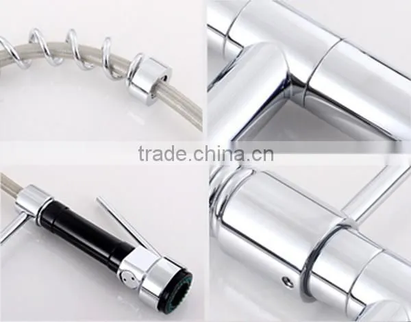 Spring Loaded Kitchen Sink Mixer Tap Faucet, Multiple Flexible Spring Kitchen Faucet photo-2