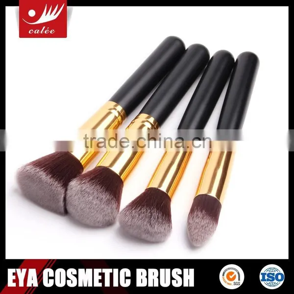 4pcs Synthetic Hair Golden Makeup Brushes photo-5
