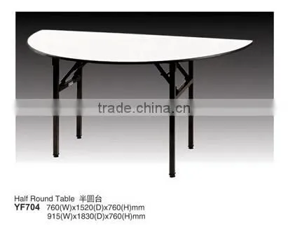 Half Round Table--- 18mm Plywood+steel Frame Good Quality