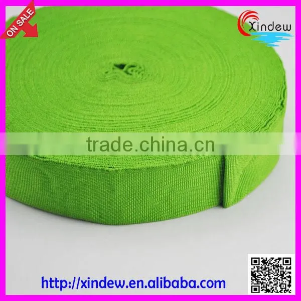 Green Clothes Belt Cotton Woven Ribbon Nylon Band XDGL-010 photo-2