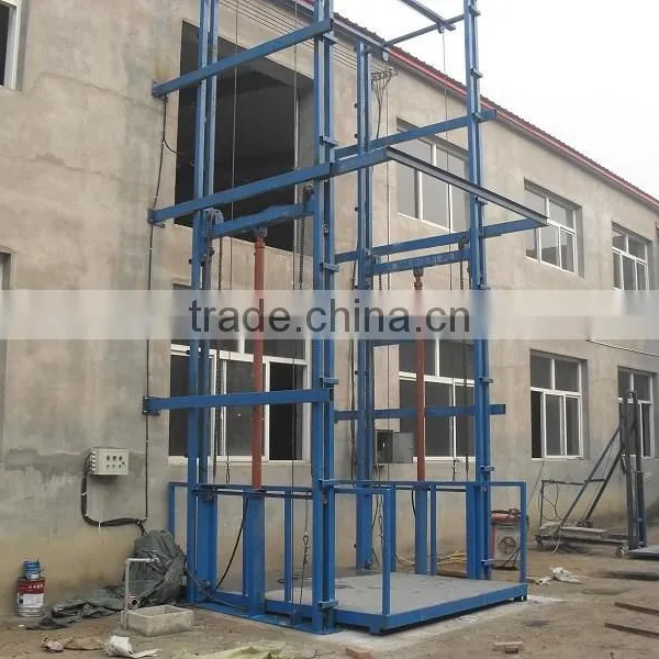 Chinese Hydraulic Guide Rail Chain Lift CE Approved photo-2