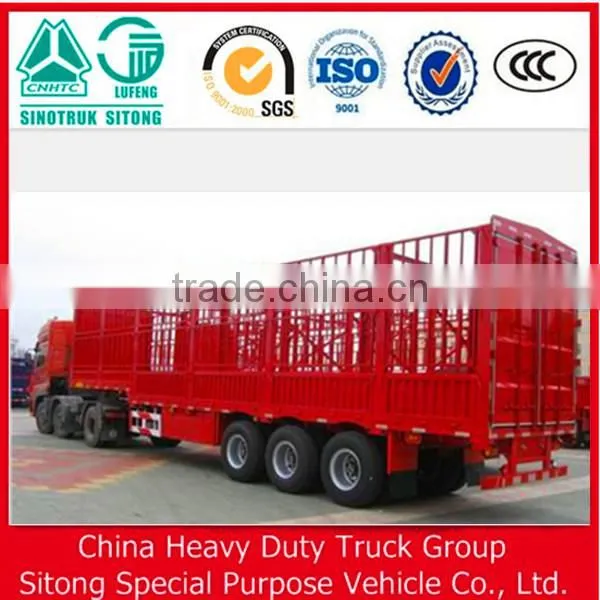Double Tire Side Open Cargo Semi Trailer for Sale photo-4