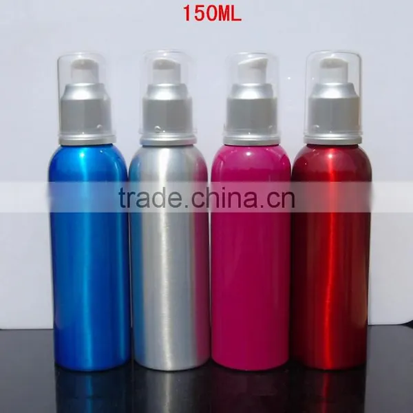 Wholesale 20ml-300ml Empty Cosmetic Packaging Aluminum Bottle Lotion Bottle Shampoo Alumimum Pump Bottle photo-6