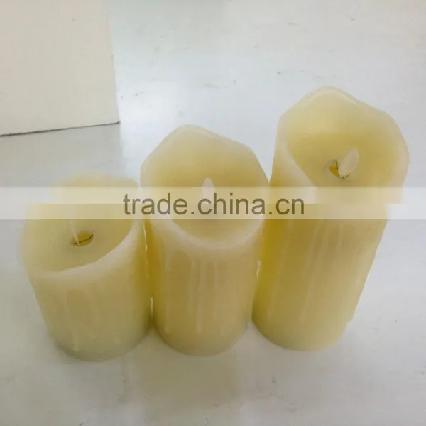 Flameless Dripping Moving Wick Led Candles With Remote Control Led Dancing Wick Candles With Timer photo-2