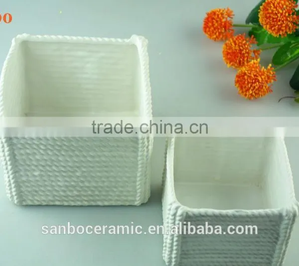 New Unique Design Hollowed Out White Ceramic Decorating Vase for Home photo-3