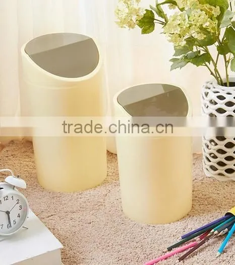Colorful Multifunction Colorful Living Room Kitchen Bathroom Plastic With Cover Trash Bin Garbage Bin photo-2