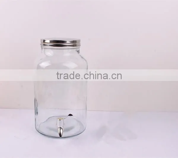 Large Glass Beverage Dispenser With Faucet photo-3