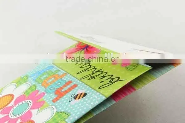 Shopping Paper Bag With 3D Flower Pattern/Printed Foldable Gift Bag photo-6