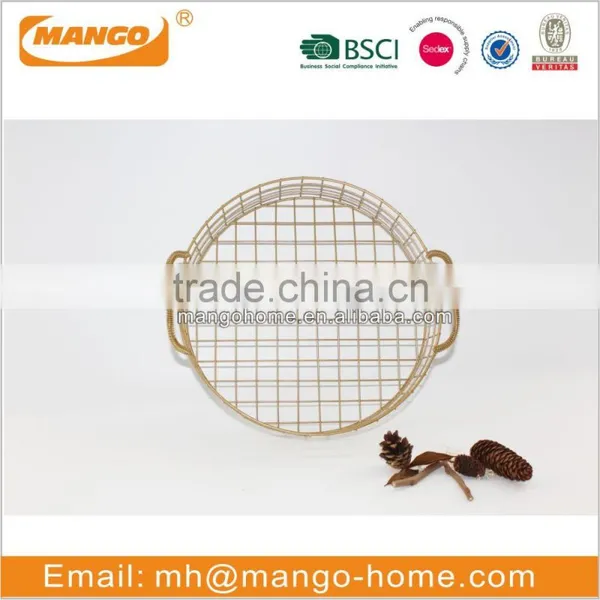 Metal Round Shape Fruit Storage Basket photo-2