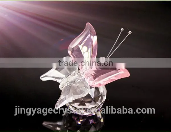 Wholesale Beautiful Crystal Butterfly Model Crystal Figurine Gift photo-2