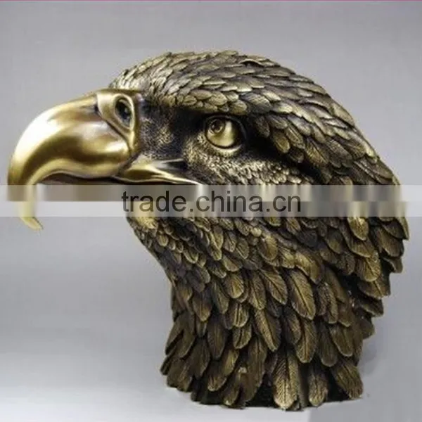 Metal Garden Sculpture Grande Home Decorations Antique Bronz Kartal Kafa Heykeli photo-2