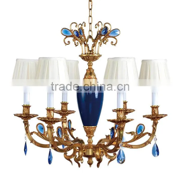 New Arrival Classic European Baroque Style Antique Golden Brass Pendant Light, Chandelier for Bedroom BF12-05254h photo-6