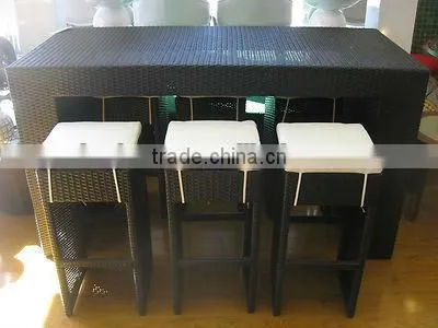 Rattan Modern Space-saving Cube Dining Set for Garden,patio and Outdoor photo-5