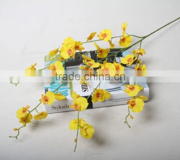 Yellow Dancing Orchids Artificial Decorative Dancing Orchids Flowers for Wholesale photo-5