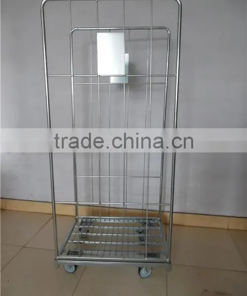 2 Wall Folding Metal Roll Container/roll Cage photo-4