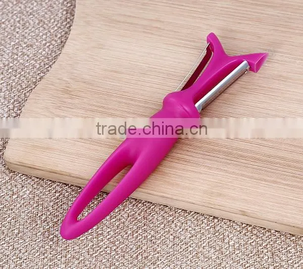 PP Handle Stainless Steel Fruit Apple Grater Vegetable Peeler photo-3