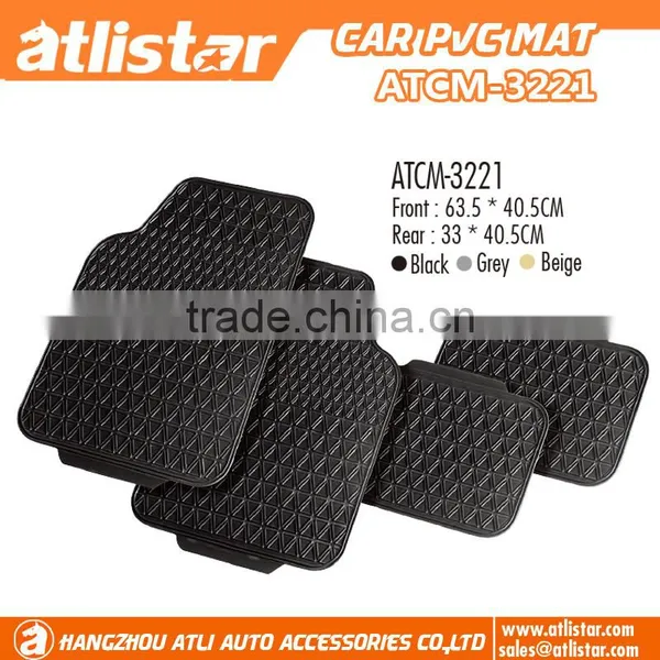 Universal 4pcs Full Set Floor Pvc Car Mat photo-5