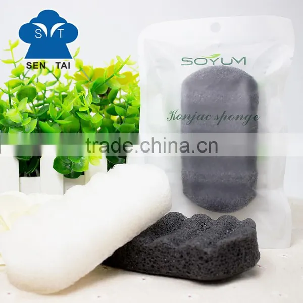 Manufacturer OEM Hot Selling Refillable Powder Puff Make up Bath Cleaning Konjac photo-2