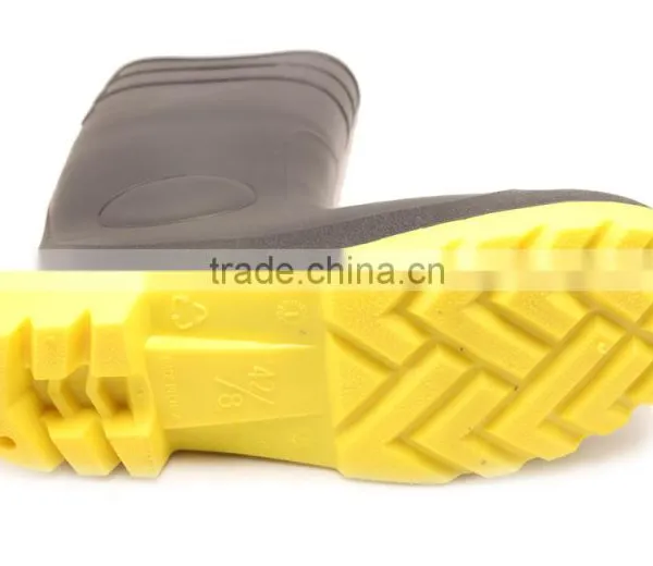 Steel Toe Cap Steel Plate Midsole Protective PVC Safety Rain Boots photo-4