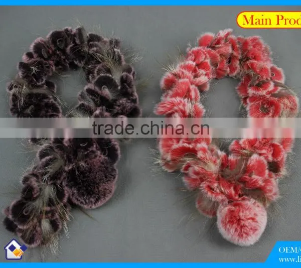 High Quality Knitted Rex-Rabbit&Fox Scarf photo-4