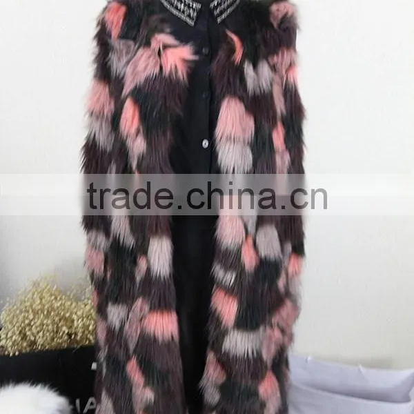 2016 Autumn and Winter Custom Models High Quality New Fashion Faux Fur Women Vest photo-6