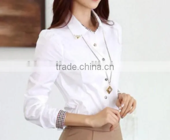 Chiffon Business Ladies' Blouse100%POLYESTER/Business Suits