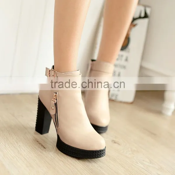 GZY Light up Shoes Duarble Low-cut Famale Boots Winter Officer Lady Stock Guangzhou Export 2007 Hot Selling Design Cheap Price photo-3