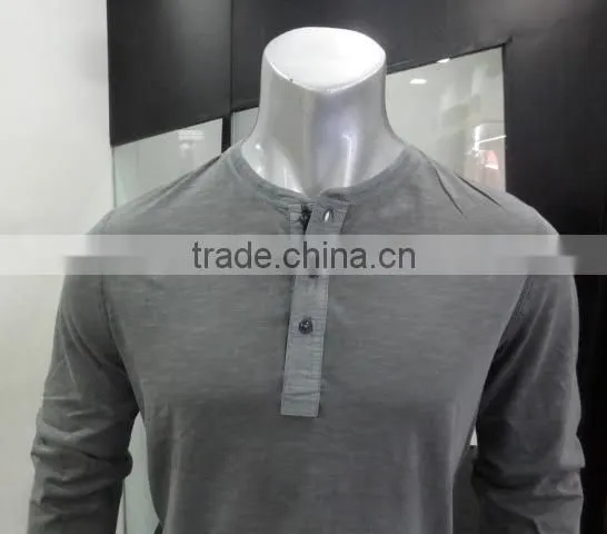 Branded Mens Henley Neck Surplus T-Shirts With Fold Up Sleeves photo-5