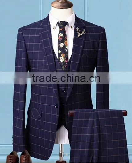 Wholesale Custom Men's Stripe Business Suit From China