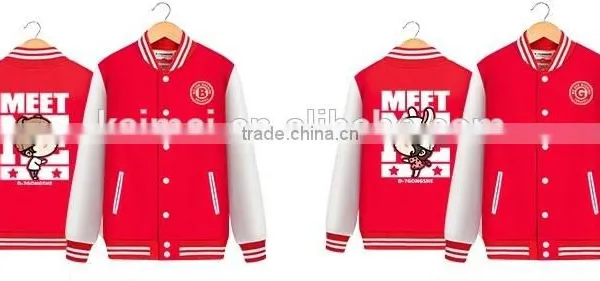 100% Polyester Wholesale Customized Man Woman Baseball Jacket photo-2