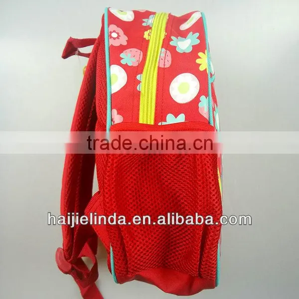 2014 Primary School Bag Cute Girl's Strawberry Print Fuzhou photo-2