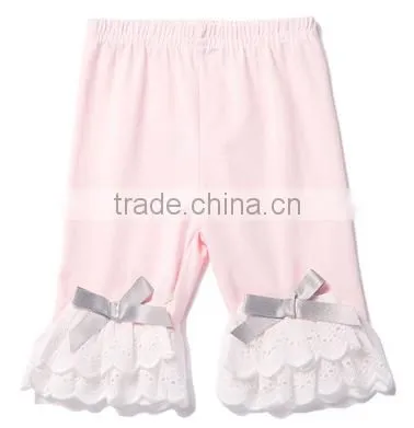 Hot Selling Custom Fashion Pants for Little Kids/girls Ruffle Pants photo-3