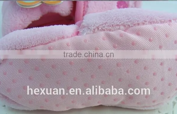 B80000C Winter Thick Baby Indoor Shoes, I Love Mama/Tata,Kids Winter First Walkers,Newborn Warm Shoes, photo-2