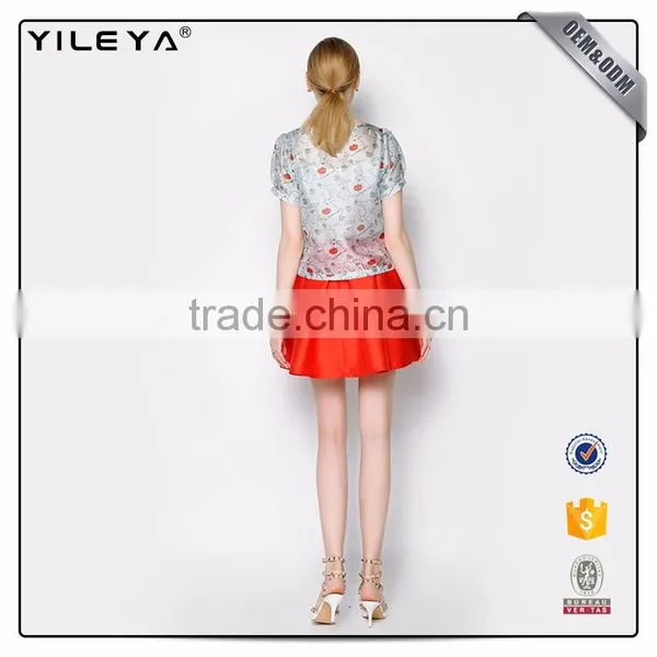 Good Quality Pleated High Waist Polyester Short Skirt photo-4