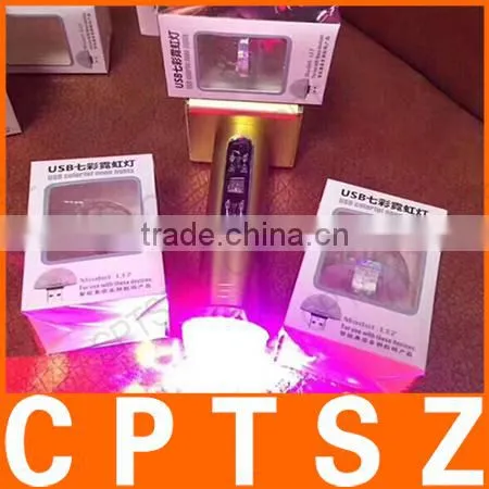 Mini USB Colorful Neon USB Inch Interface Voice Control Color Flashing Rhythm Rhythm Color Light LED photo-3
