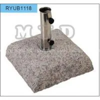 35Kgs Square Grey Granite Crude Umbrella Base