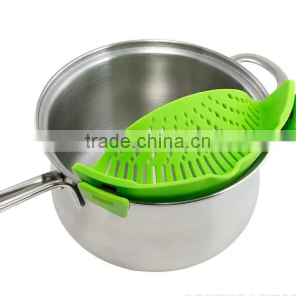 Hot Sale Clip-on Silicone Strainer,Universal Size Fits Most Pans photo-3