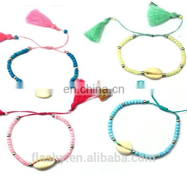 Custom Promotional Gift Leisure Fashionable Tassel Bracelet Stone Charm Bracelet photo-3