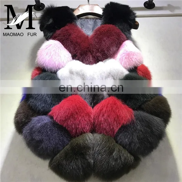 New Fashion Clothes Natural Fur Waistcoat Winter Women Warm Fur Real Fox Vest photo-3