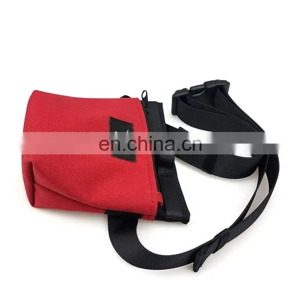 Poop Bag Holder Clip to Dog Leash Waste Bag Dispenser Lightweight Fabric. Makes a Great Walking Running or Hiking Accessory