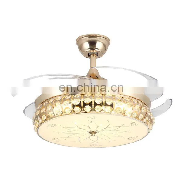 Decorative Invisible Ceiling Fan Light With Hidden Blades Remote Control for Living Room photo-2