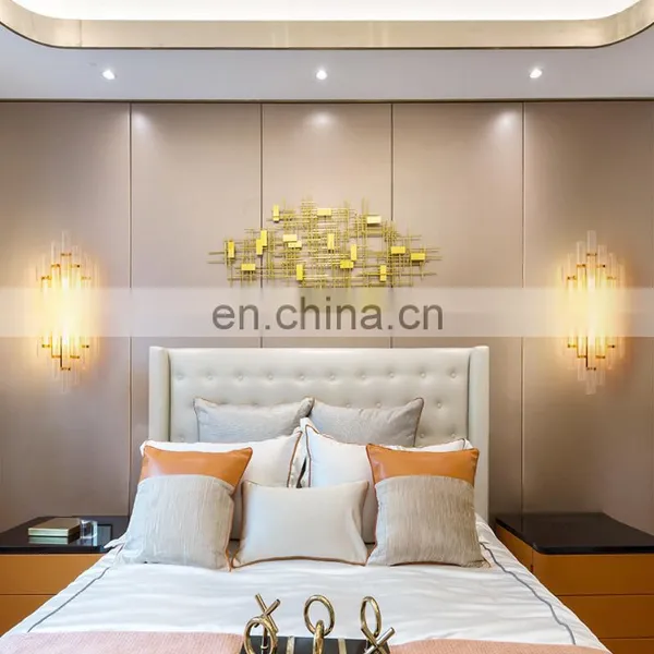 Golden Crystal Wall Lamp LED Living Room Decorative Wall Lamp photo-5