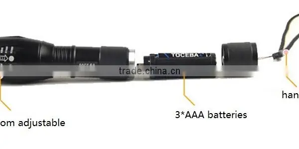 Aluminum Alloy 5 Models T6 Tactical LED Flashlight photo-3