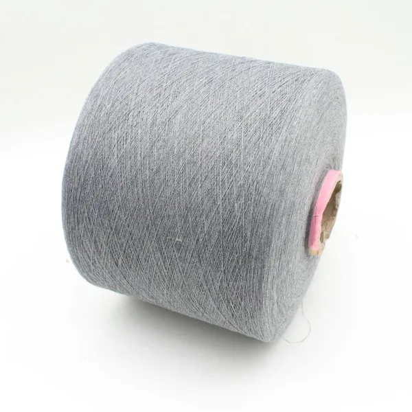 Environmentally Friendly Yarn Supply Ne8s/1 Gray 40/60 T/c Recycled Cotton Yarn for Knitting Gloves photo-2