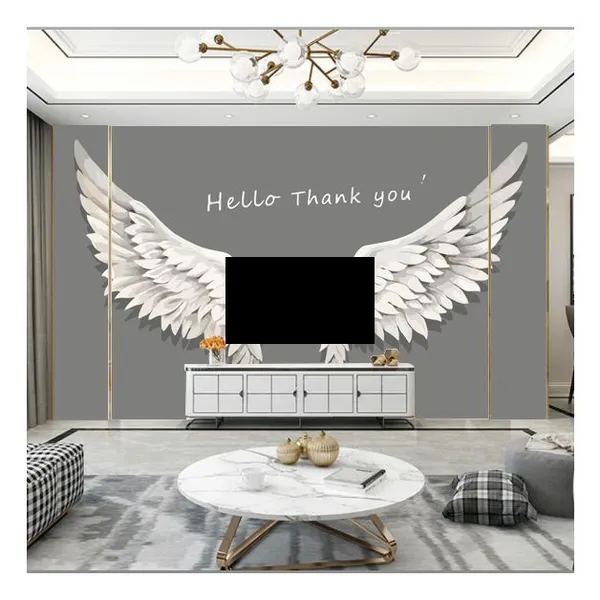 Luxury Tv Background Printing Wallpaper Murals 3D 5D 8D Wall Mural For Home Decoration Drop Ship photo-5
