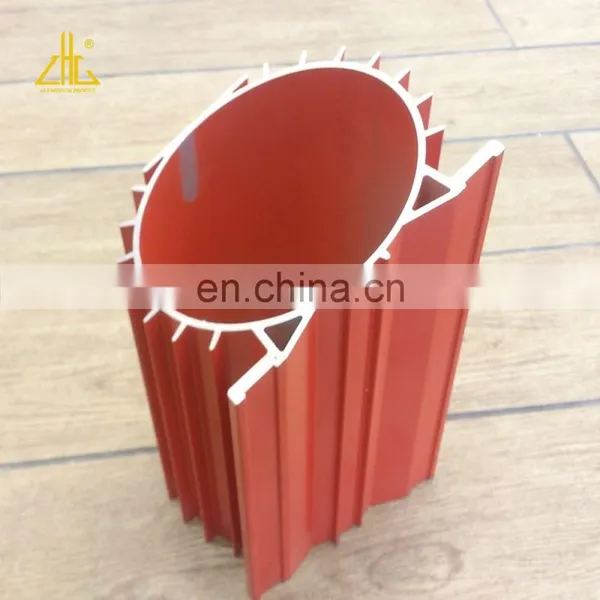 Quality Aluminum 6063 Alloy Powder Coating Aluminium Profiles Powder Coating Tube or Pipe Square/round/oval Extrusion Profiles photo-4