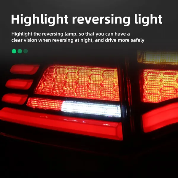 Tesla Model 3 Model Y Car LED Tail Light Taillight Rear Running Light Brake Reverse Lamp photo-3