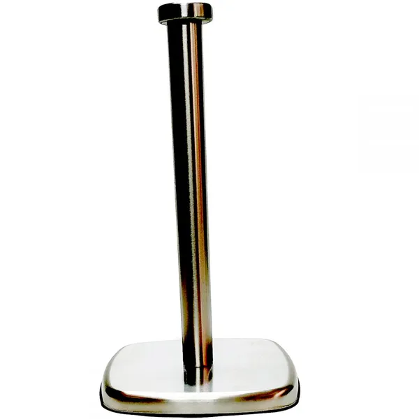 Square Tissue Holder Stainless Steel Single Rod Tissue Holder Creative Kitchen Hole-free Tissue Holder